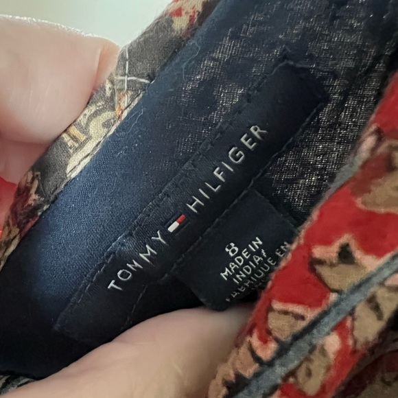 Tommy Hilfiger Red and Black Floral Dress - Picture 4 of 6